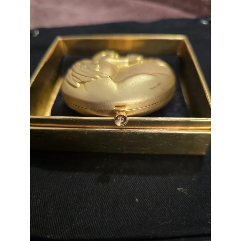 VTG 1996 Estee Lauder Sept. Angel Lucidity‎ Pressed Powder Compact NEW Sapphire